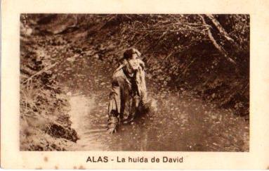 V48209: Cromo La huida de David. Colección Alas num 14 de 21