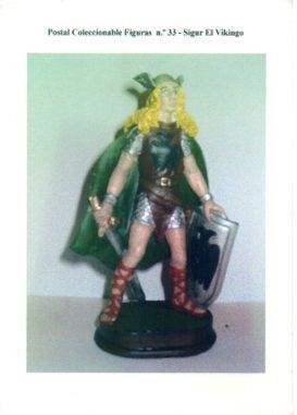 V48226: Sigur El Vikingo. Postal Coleccionable  Figuras nº 33