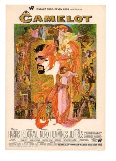 V48677: Camelot folleto de cine con Richard Harris