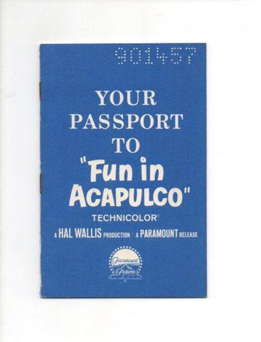 V48671: Folleto Passport Fun in Acapulco con Elvis Presley