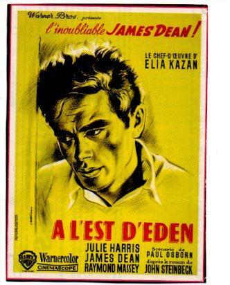 V48651: Al Este del Eden con James Dean recorte cartel pelicula