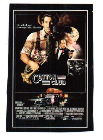 V48656: Cotton Club con Richard Gere recorte cartel pelicula