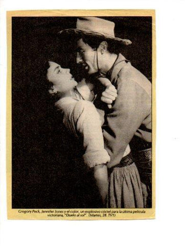 V48719: Gregory Peck y Jennifer Jones en Duelo al sol