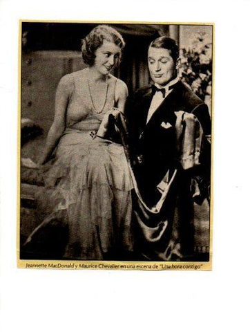 V48716: Jeannette MacDonald y Maurice Chevalier en Una hora contigo