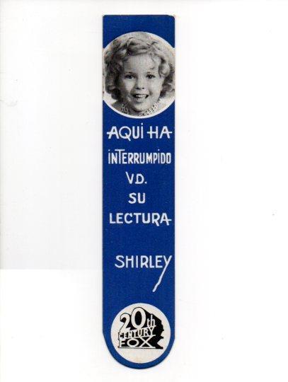 V48706: Shirley Temple. Punto de libro 