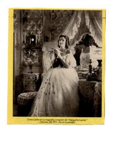 V48710: Greta Garbo en fotograma Margarita Gautier