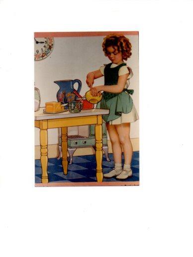 V48713: Shirley Temple cocinando