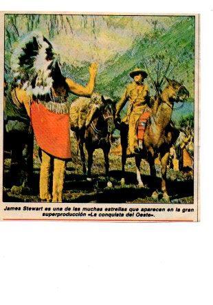 V48583: James Stewart en pelicula La conquista del Oeste
