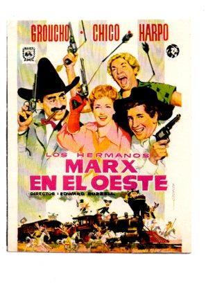 V48586: Los hermanos Marx en el Oeste cartel de la pelicula