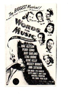 V48594: Words and Music cartel de la pelicula