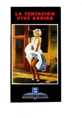 V48598: La tentacion vive arriba con Marilyn Monroe cartel de la pelicula 