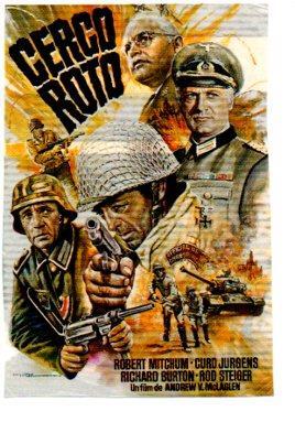 V48633: Cerco roto cartel pelicula con Robert Mitchum