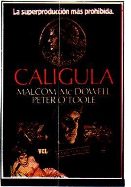 V48636: Caligula con Malcom McDowell recorte cartel pelicula