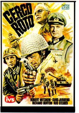 V48621: Cerco roto cartel pelicula con Robert Mitchum