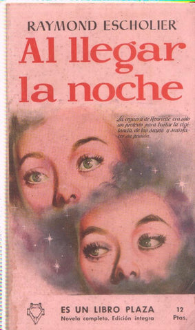 Libro Plaza numero 054: Al llegar la noche