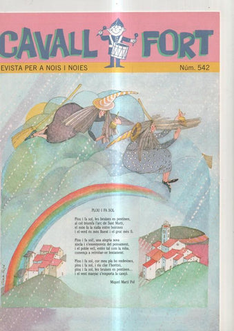 Cavall Fort numero 542, 1985: El compte dels pans- Miquel Marti Pol- Sergi Grapes