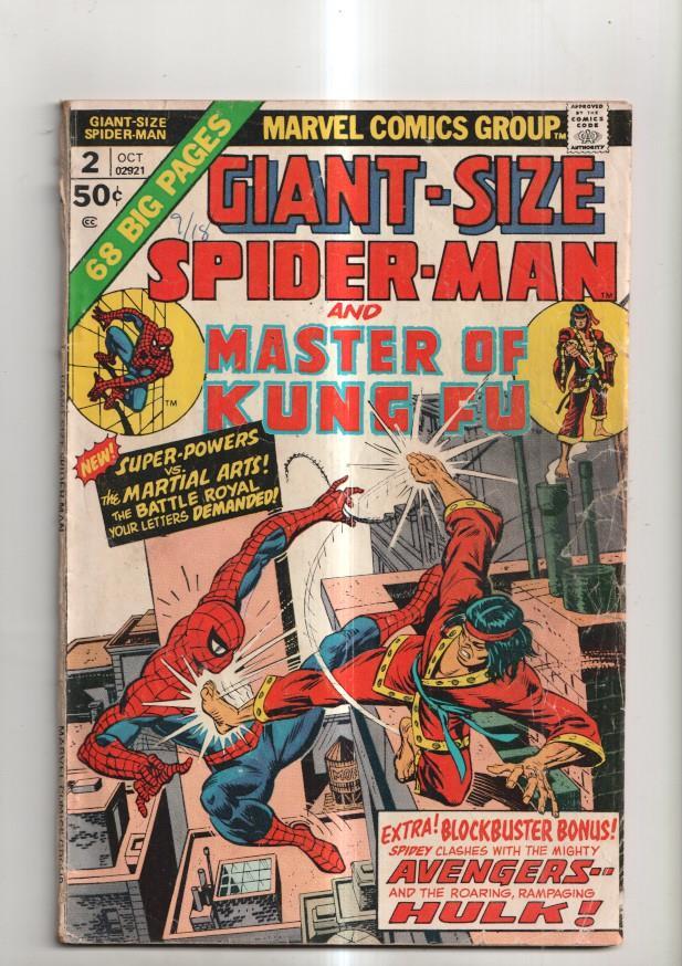Marvel: Marvel Comics Group: Giant Size Spiderman and Master of King Fu vol 1 numero 2