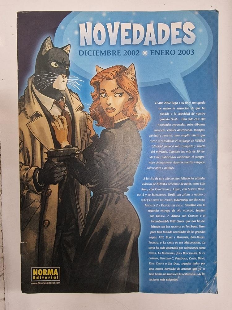 Folleto con las novedades de la editorial Norma del periodo diciembre 2002, enero 2003