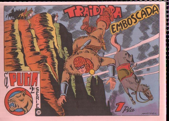 Facsimil: El Puma segunda serie numero 20: Traidora emboscada