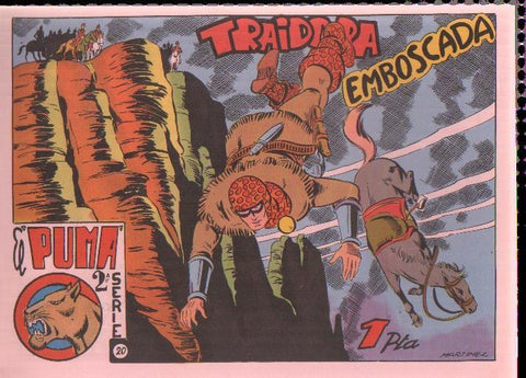 Facsimil: El Puma segunda serie numero 20: Traidora emboscada