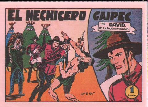 Facsimil: David de la policia montada numero 10: El hechicero Gaipec