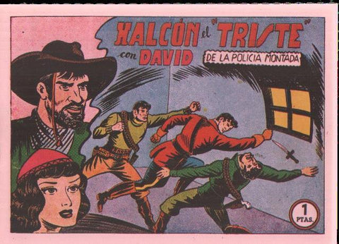 Facsimil: David de la policia montada numero 13: Halcon el triste