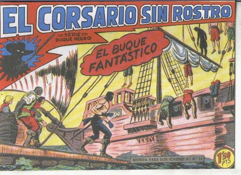 Facsimil: El Corsario sin Rostro numero 32: El buque fantastico