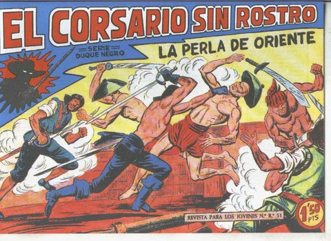 Facsimil: El Corsario sin Rostro numero 40: La perla de Oriente