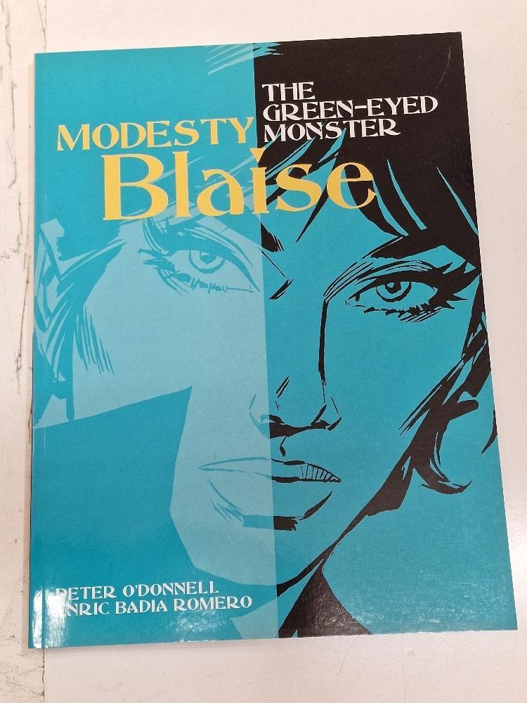 (Titan Books) Modesty Blaise: The Green-Eyed Monster. Primera edición september 2005