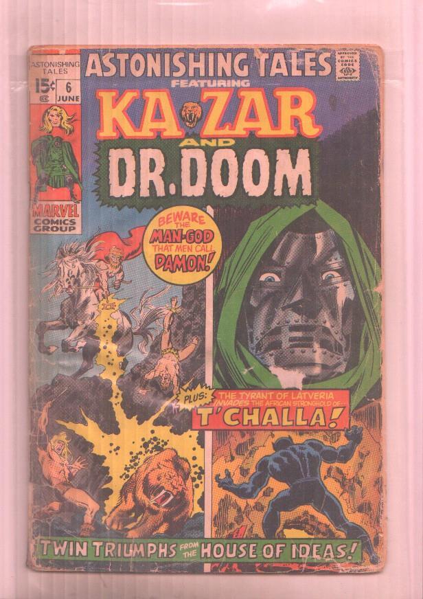 Astonishing Tales vol 1 numero 6: Kazar and Dr. Doom (aviejado)