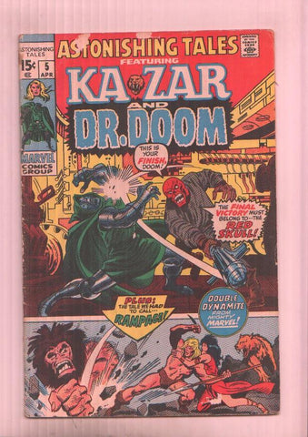 Astonishing Tales vol 1 numero 5: Kazar and Dr. Doom (aviejado)