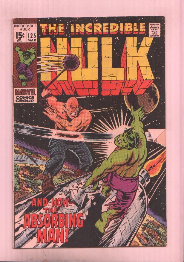 The Incredible Hulk vol 1 numero 125 (aviejado, cello interior cubierta)