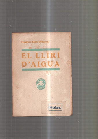 El lliri d aigua. Balada en tres actes