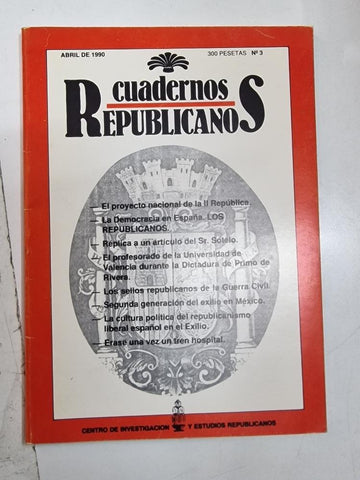 Cuadernos Republicanos num 3, abril de 1990