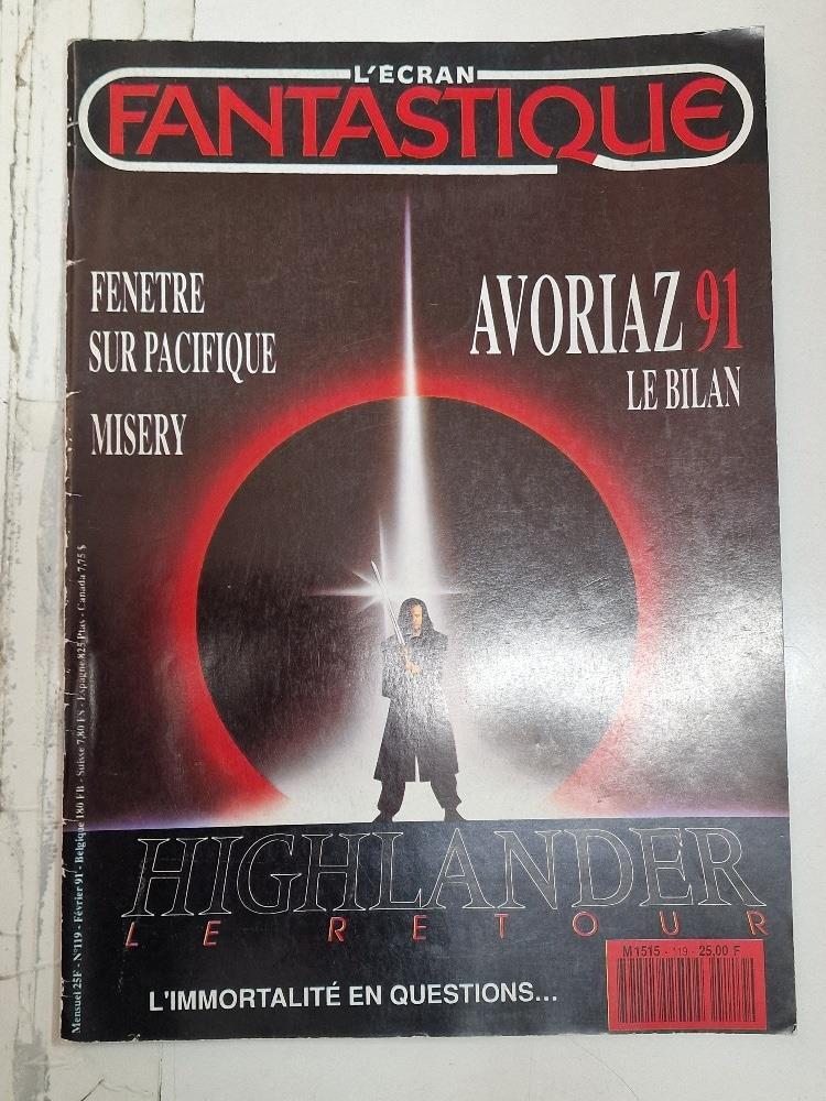 Revista: L'Ecran Fantastique 119 fevrier 91 - Highlander le retour