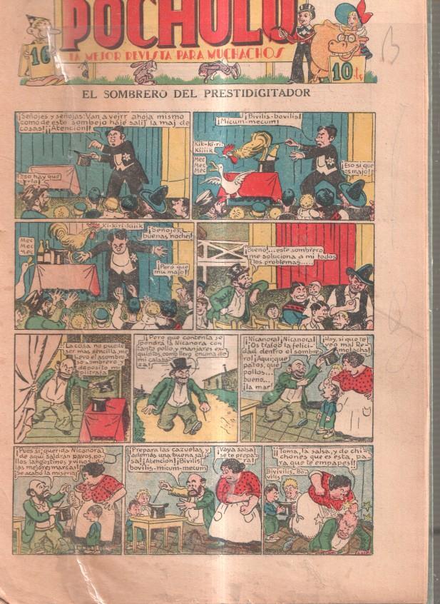 Pocholo numero 161: El sombrero del prestifigitador, cubierta de 