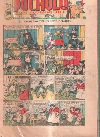 Pocholo numero 161: El sombrero del prestifigitador, cubierta de 