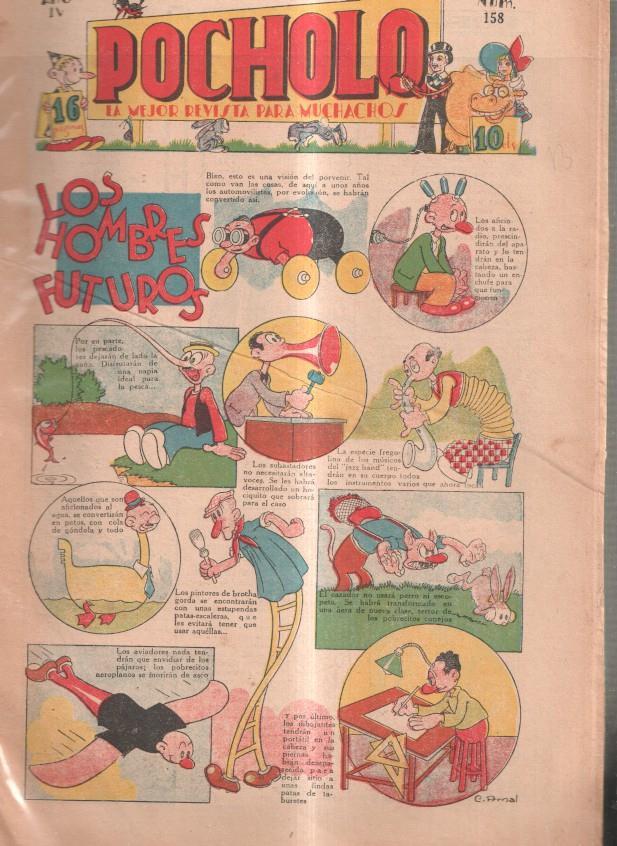 Pocholo numero 158: Los hombres futuros, cubierta de C.Arnal