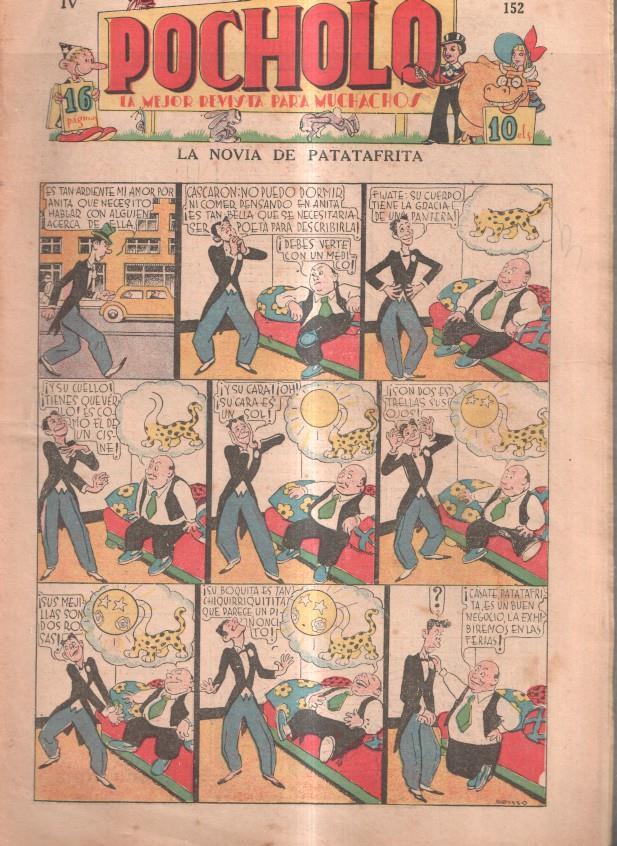 Pocholo numero 152: La novia de patatafrita, cubierta de Opisso