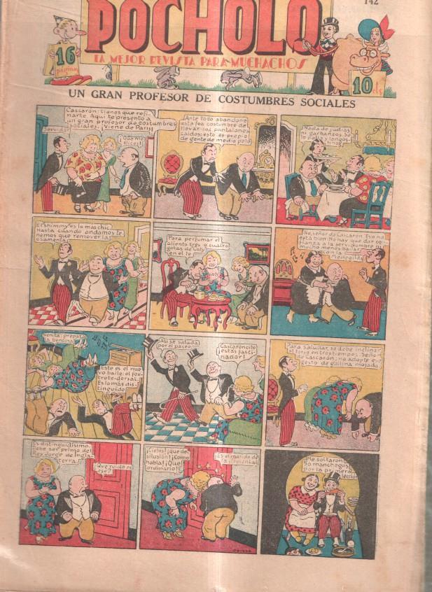 Pocholo numero 142: Un gran profesor de costumbres sociales, cubierta de Opisso