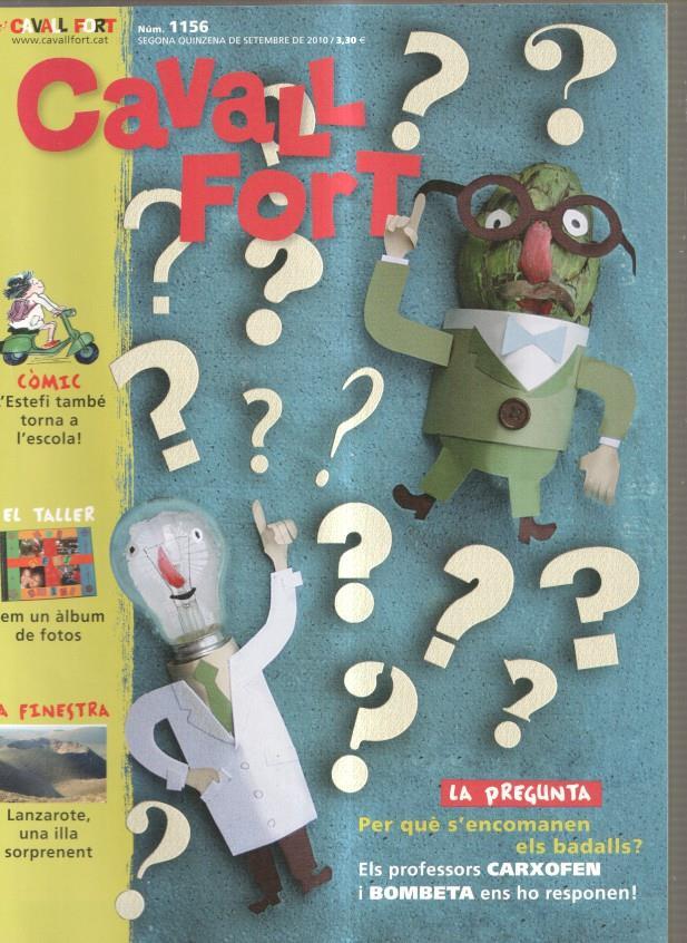 Cavall Fort numero 1156, setembre 2010: L Estefi tambe torna a l escola- La fines-