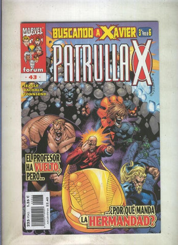 Planeta: La Patrulla X volumen 2 numero 043: Buscando a Xavier parte 3 de 6