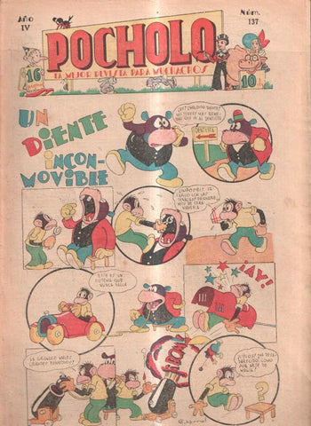 Pocholo numero 137: Un diente inconmovible, cubierta de C.Arnal