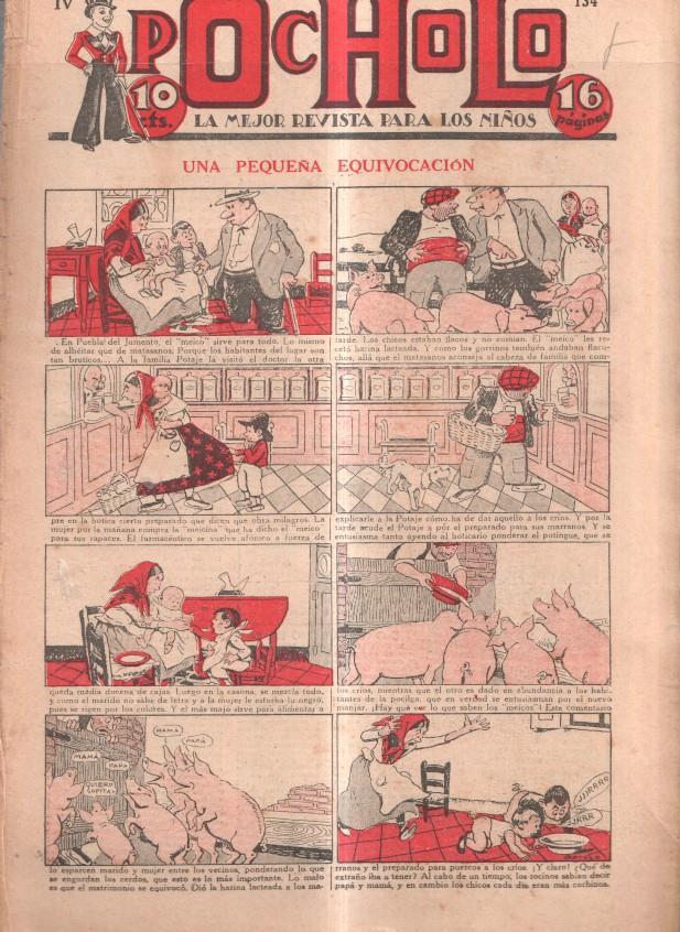 Pocholo numero 134: Una pequeña equivocacion, cubierta de Opisso