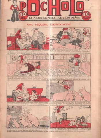 Pocholo numero 134: Una pequeña equivocacion, cubierta de Opisso