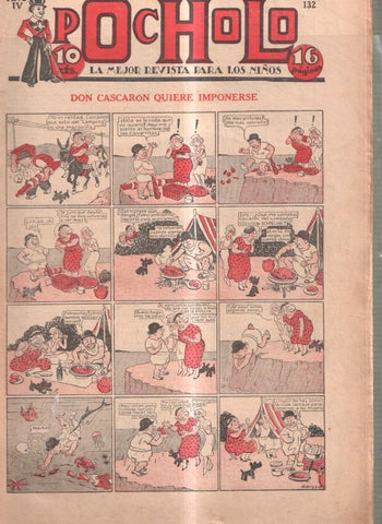 Pocholo numero 132: Don Cascaron quiere imponerse, cubierta de Opisso
