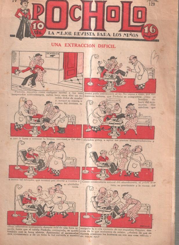 Pocholo numero 129: Una extraccion dificil, cubierta de Opisso