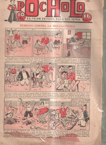 Pocholo numero 126: Remedio contra la holgazaneria, cubierta de Opisso