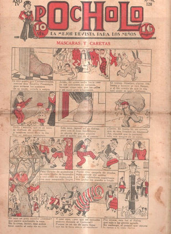 Pocholo numero 120: Mascaras y caretas, cubierta de Opisso