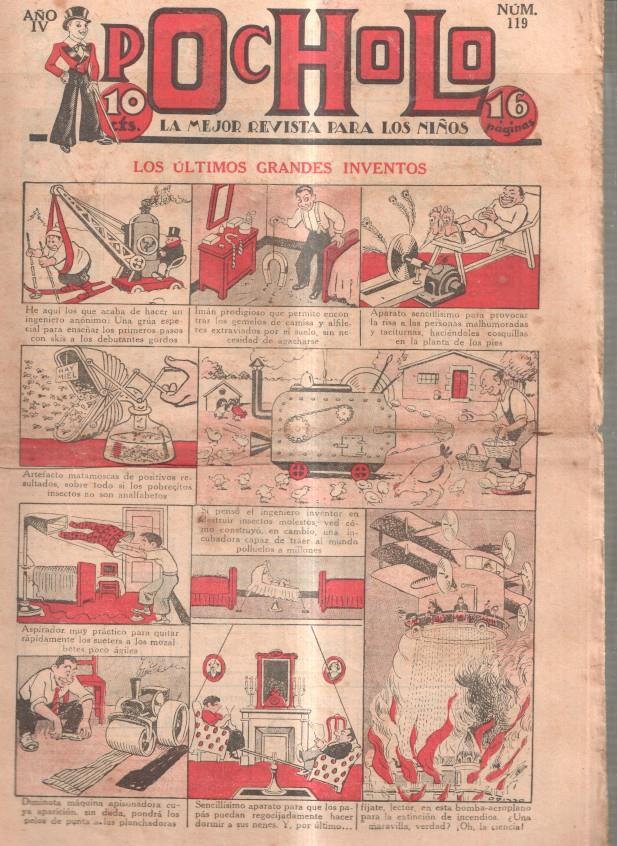 Pocholo numero 119: Los ultimos grandes inventos, cubierta de Opisso